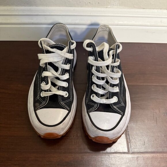 Converse Run Star Hike Canvas Platform Black/White/Gum 168816C US Mn 4. Wmn 6 - Picture 1 of 8